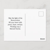 Joyous Pascha Lamb, Red Eggs and Cross Postkarte (Rückseite)