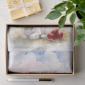 Joyous Pascha Lamb, Red Eggs and Cross Seidenpapier (Geschenk)