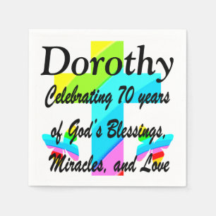JOYOUS PERSONALISIERTEN 70. BIRTHDAY NAPKINS SERVIETTE