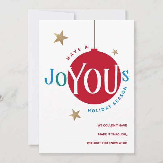 Joyous Red Corporate Client Wertschätzung Urlaub (Vorderseite)