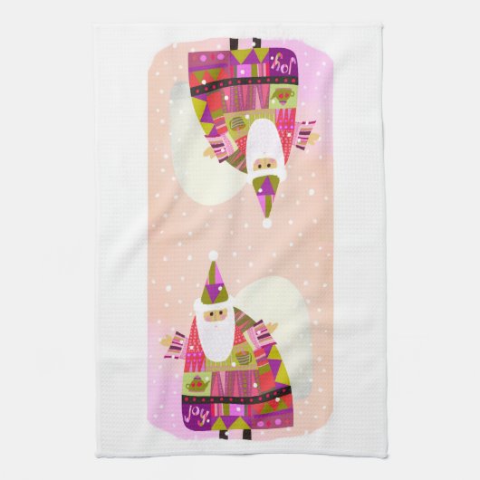 Joyous Santa Kitchen Teetuch Geschirrtuch (Vertikal)