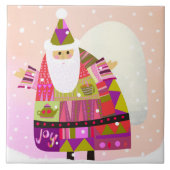 Joyous Santa Trivet Fliese (Vorderseite)