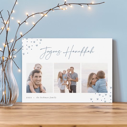 Joyous Sketch | Hanukkah Foto Collage Feiertagskarte