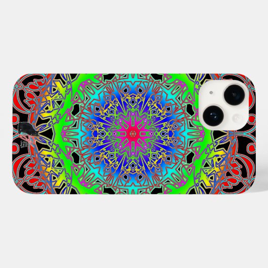 Joyous Spectra Glyph Case-Mate iPhone Hülle (Rückseite (Horizontal))