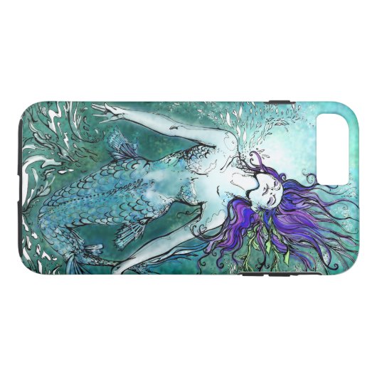 Joyous Splash Mermaid Case-Mate iPhone Hülle (Rückseite (Horizontal))