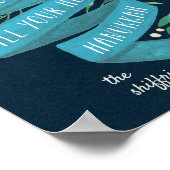 Joyous Tidings | Personalisiert Hanukka Poster (Ecke)