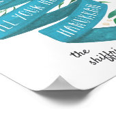 Joyous Tidings | Personalisierte Hanukkah Art Prin Poster (Ecke)