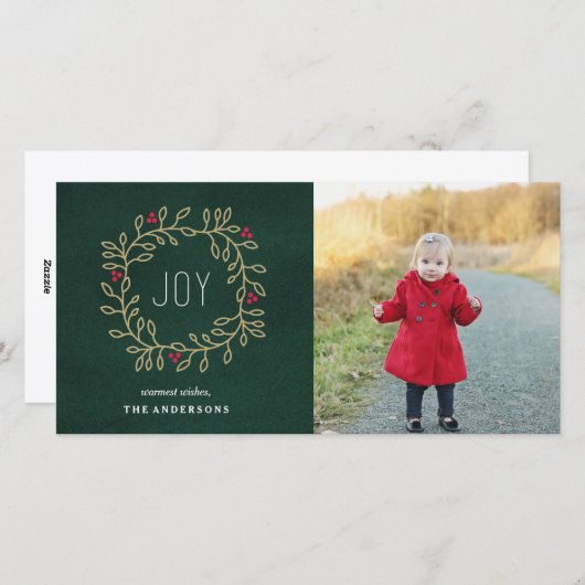 Joyous Tradition Feiertagskarte (Vorne/Hinten)