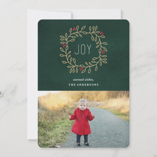 Joyous Tradition Feiertagskarte (Vorderseite)