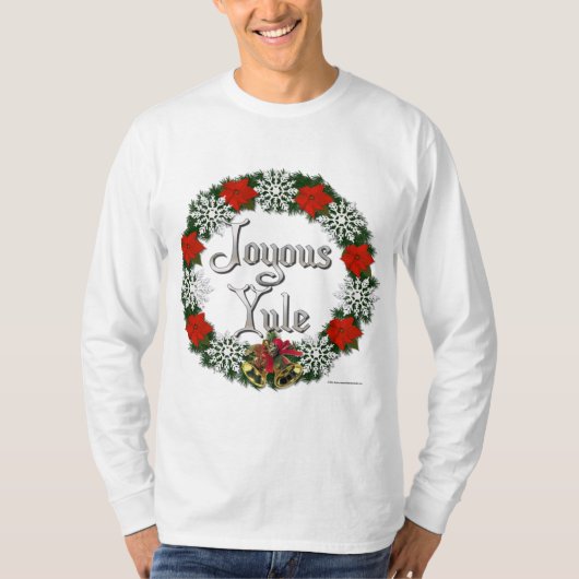 Joyous Weihnachten Men's Long Sleeve Shirt (Vorderseite)