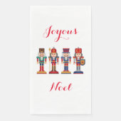 Joyous Weihnachten Nutcracker Papier Handtuch Serviette (Vorderseite)