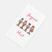 Joyous Weihnachten Nutcracker Papier Handtuch Serviette (Ecke)