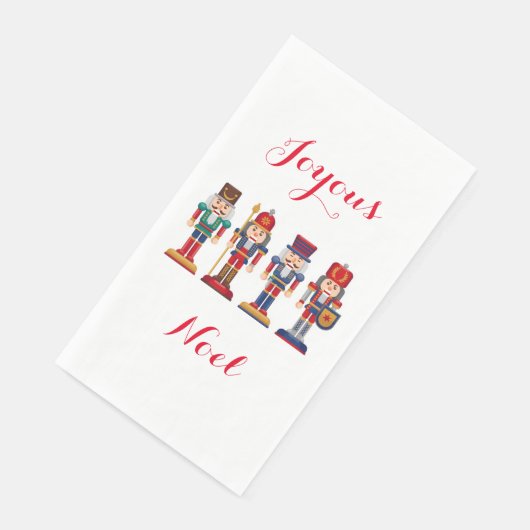 Joyous Weihnachten Nutcracker Papier Handtuch Serviette (Ecke)