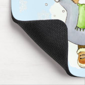 Joyous Winter Cat Mousepad (Ecke)