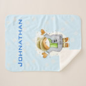 Joyous Winter Cat Sherpadecke (Vorderseite (Horizontal))