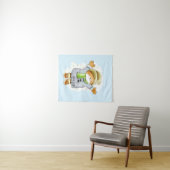 Joyous Winter Cat Wandteppich (Beispiel (Horizontal))