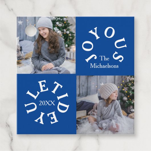 Joyous Yuletide 2 Foto Geschenkanhänger (Vorderseite)