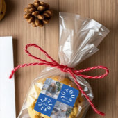 Joyous Yuletide 2 Foto Quadratischer Aufkleber