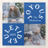 Joyous Yuletide 2 Photo Glasuntersetzer (Vorderseite)