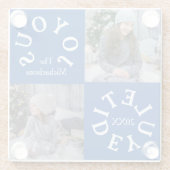 Joyous Yuletide 2 Photo Glasuntersetzer (Rückseite)