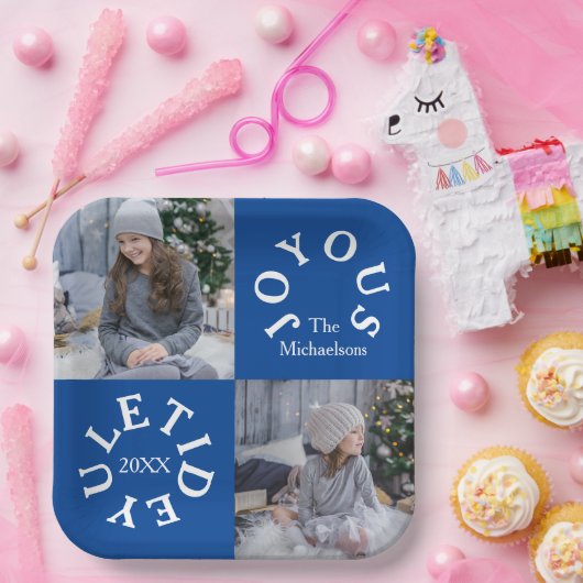 Joyous Yuletide 2 Photo Pappteller (Party)