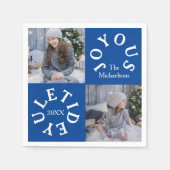 Joyous Yuletide 2 Photo Serviette (Vorderseite)