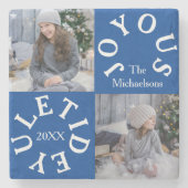 Joyous Yuletide 2 Photo Steinuntersetzer (Vorderseite)