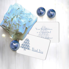 Joyoux Weihnachten Blue Dankeschön Karte