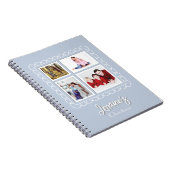Joyoux Weihnachten Blue Foto Book Notizblock (Rechte Seite)
