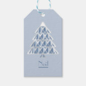 Joyoux Weihnachten Blue Gift Tags Geschenkanhänger (Vorderseite)
