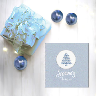 Joyoux Weihnachten Blue Spiral Notebook Notizblock