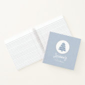 Joyoux Weihnachten Blue Spiral Notebook Notizblock (Innenseite)