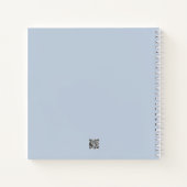 Joyoux Weihnachten Blue Spiral Notebook Notizblock (Rückseite)