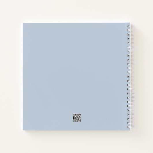 Joyoux Weihnachten Blue Spiral Notebook Notizblock (Rückseite)