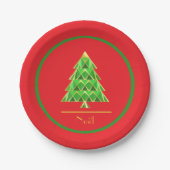 Joyoux Weihnachten Paper Plate Pappteller (Vorderseite)