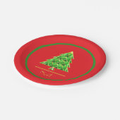 Joyoux Weihnachten Paper Plate Pappteller (Schrägansicht)
