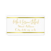 Joyoux-Weihnachten-Rücksendeadresse Adressaufkleber (Vorne)