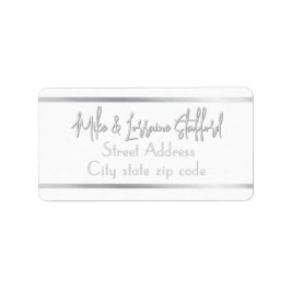 Joyoux Weihnachten Silver Rücksendeadresse Adressaufkleber