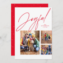 Joyred three Foto family Christmas