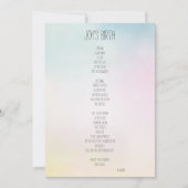 Joys Geburtsgedicht Inspiration (Vorderseite)