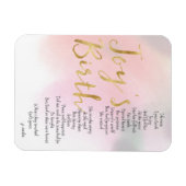 Joys Geburtsgedicht Magnet (Horizontal)