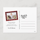 Joys Holiday Foto Collage Postkarte (Rückseite)