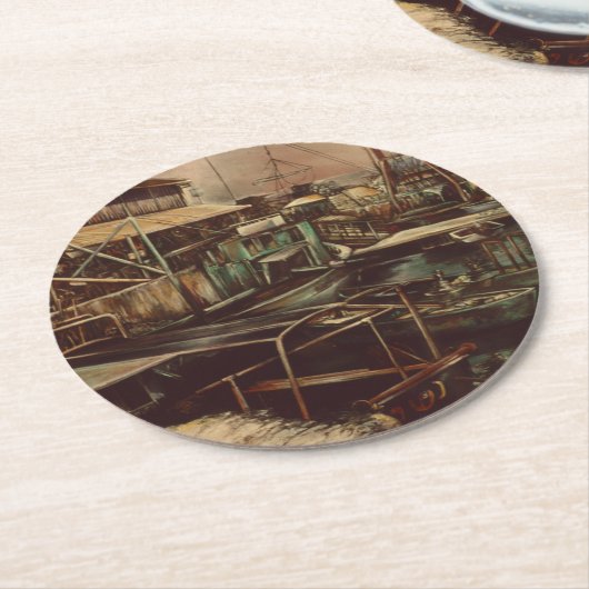 Joys of Jaffe Runder Pappuntersetzer (Angewinkelt)