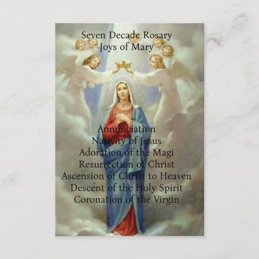 Joys of Mary Begleitkarte (Vorderseite)