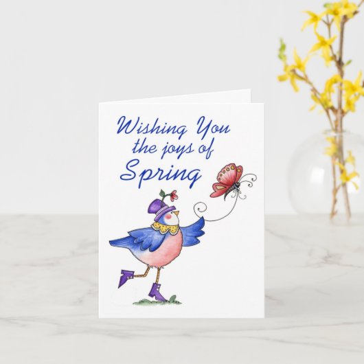 Joys of Spring - Grußkarte Karte (Gelbe Blume)