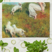 Joys of Spring (von John Collier) Geschirrtuch (Gefaltet)