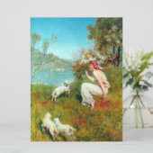 Joys of Spring (von John Collier) Karte (Stehend Vorderseite)