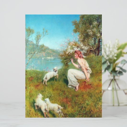 Joys of Spring (von John Collier) Karte (Stehend Vorderseite)