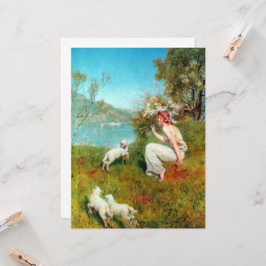 Joys of Spring (von John Collier) Karte (Vorderseite/Rückseite Beispiel)