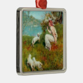 Joys of Spring (von John Collier) Ornament Aus Metall (Rechts)